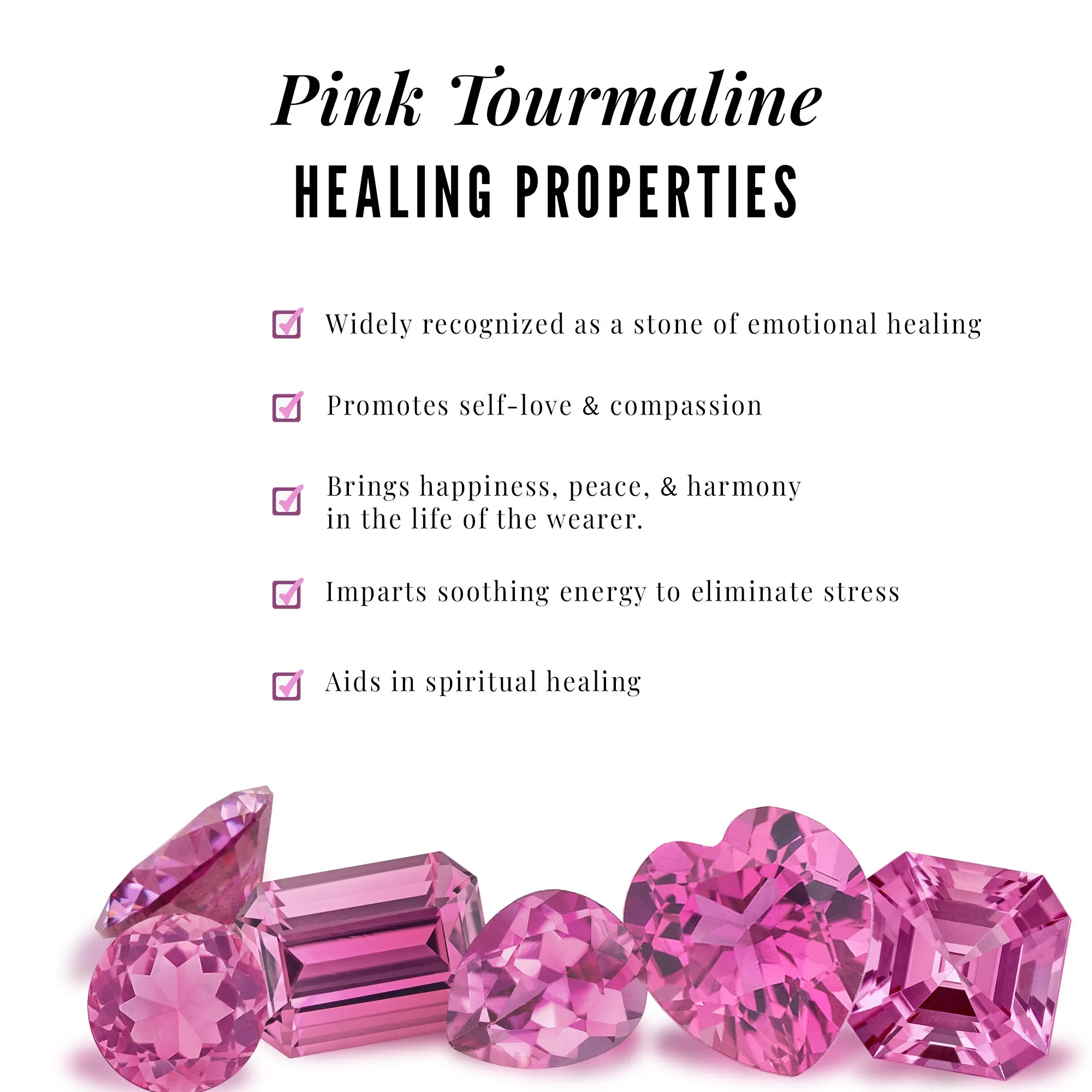 1 CT Heart Shape Pink Tourmaline Solitaire Promise Ring with Diamond