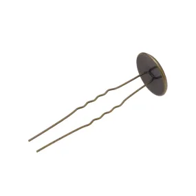 10 Antique bronze U shape Hairpin with 16mm Bezel Diy  Bobby Pins Wedding Hair Pins Hair Accessories