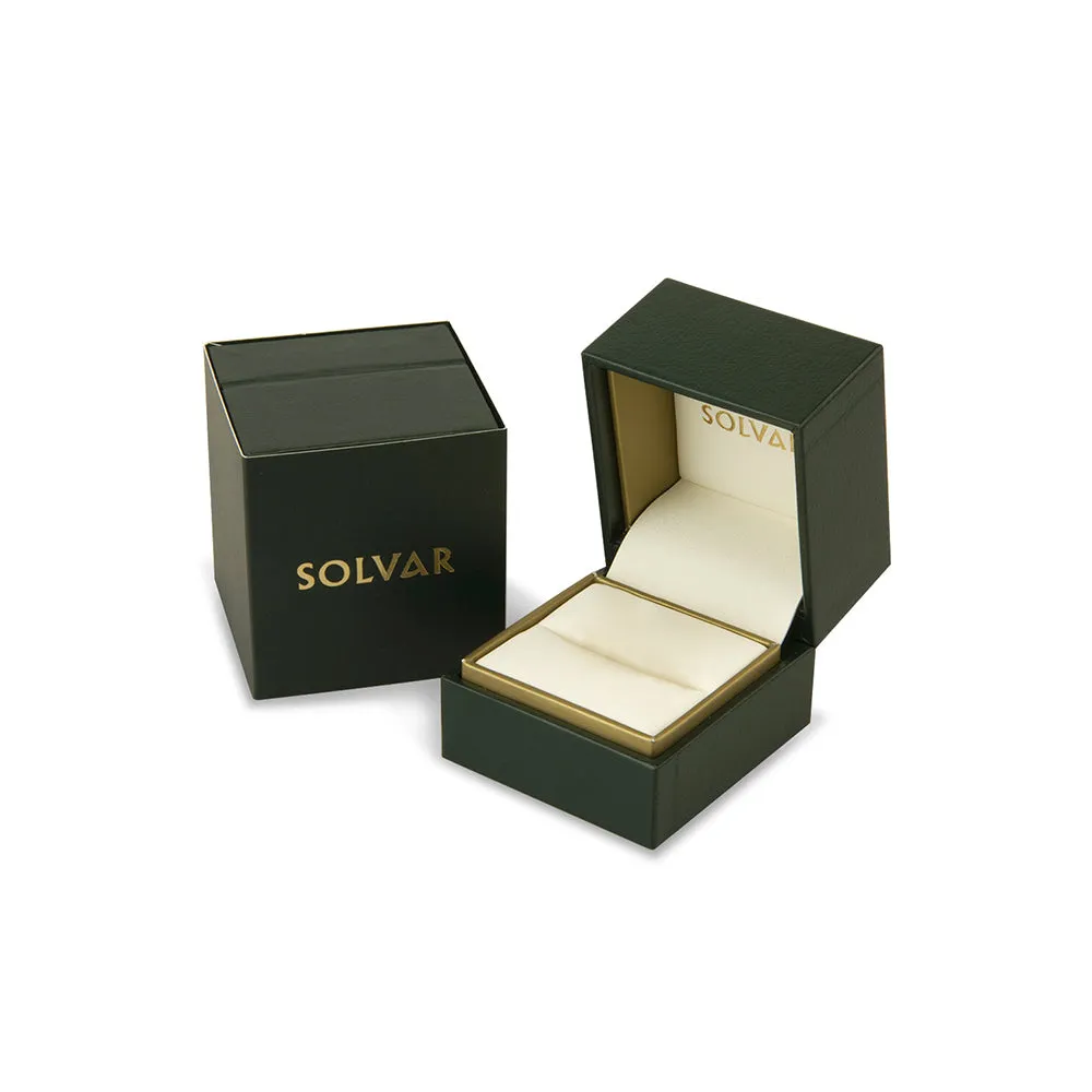 14k Gold Diamond Wide Claddagh Ring
