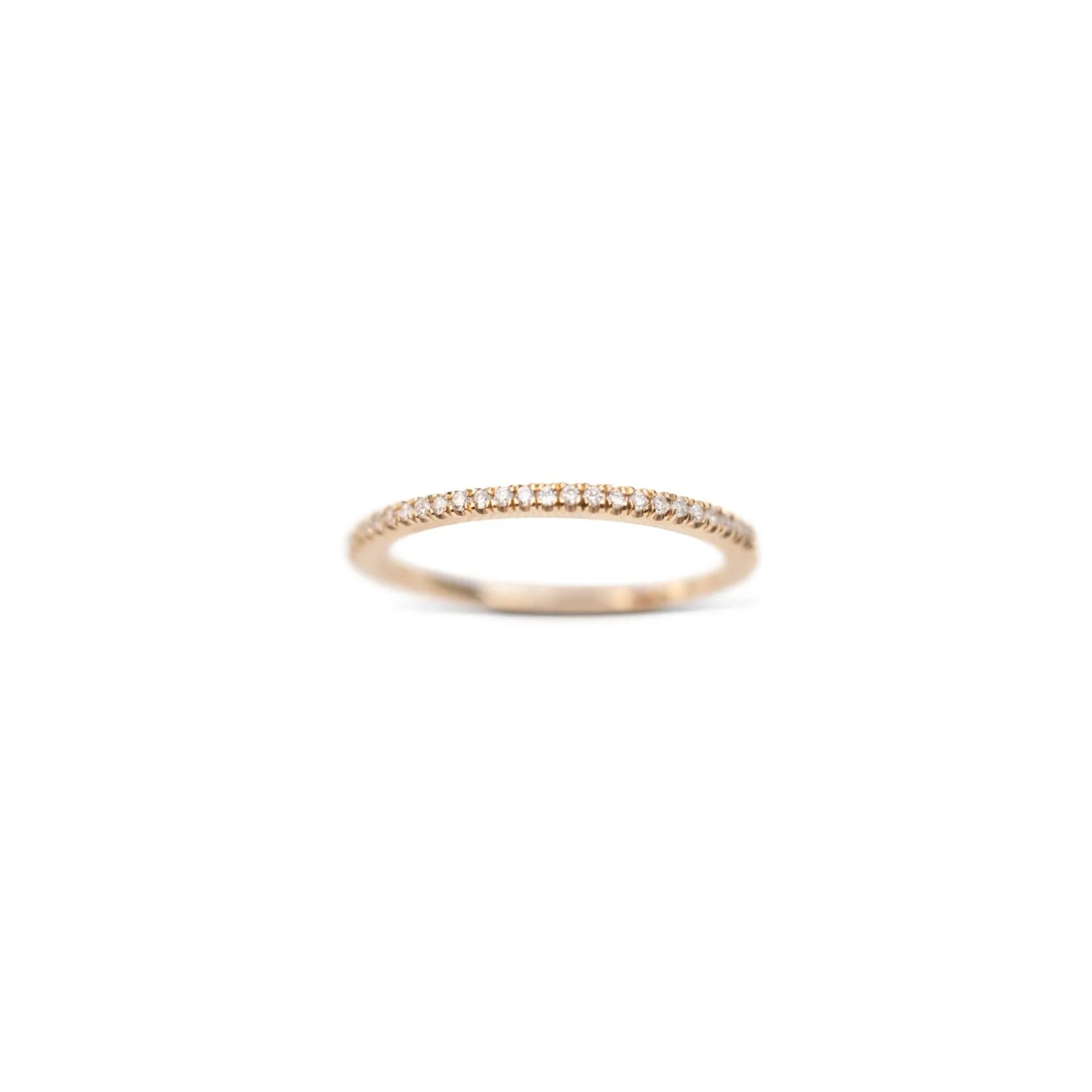 14k Half Eternity Diamond Band | 1/5 CTW