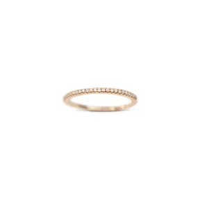 14k Half Eternity Diamond Band | 1/5 CTW