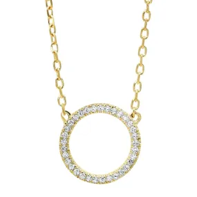 14k Yellow Gold Diamond Pendant