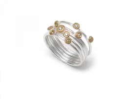 18k Gold Diamond Cluster Ring