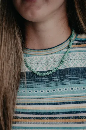 19" Turquoise Nugget Necklace