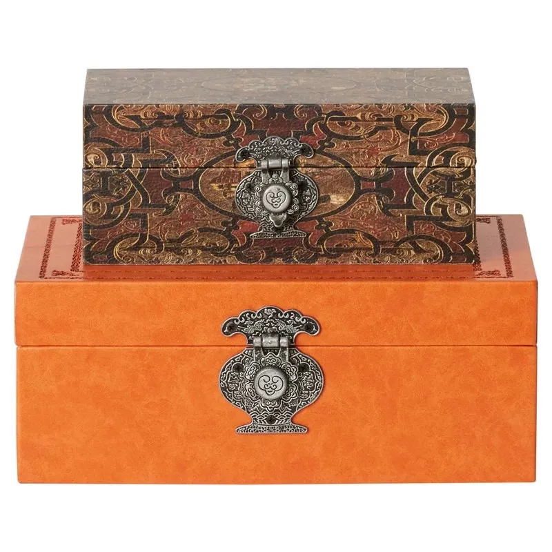 2 piece jewelry box set necklace ring watch organizer