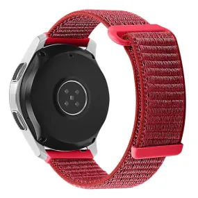 22mm Samsung Galaxy Watch 3 (45mm) / Watch (46mm) / Gear S3 nylon watch strap - Red