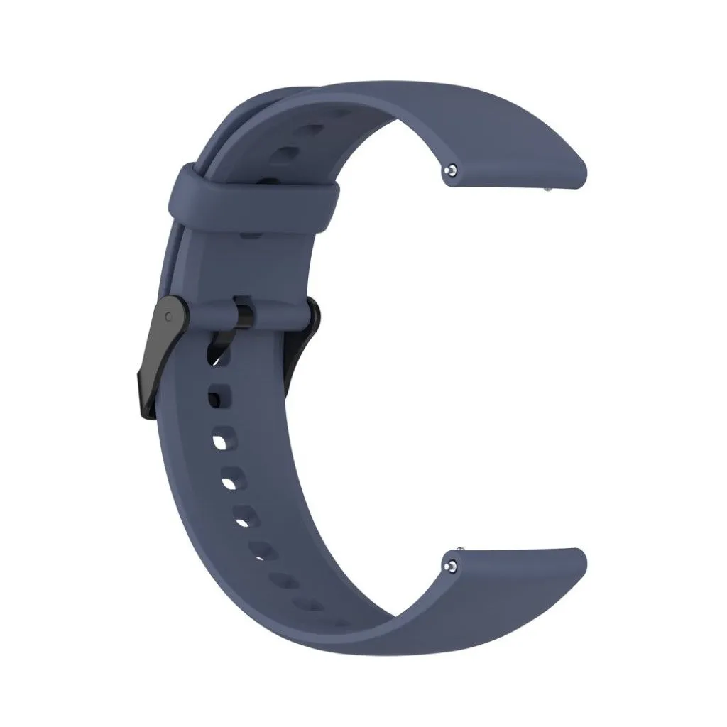 22mm silicone watch strap in stainless steel buckle for Huawei watch - Blue Grey