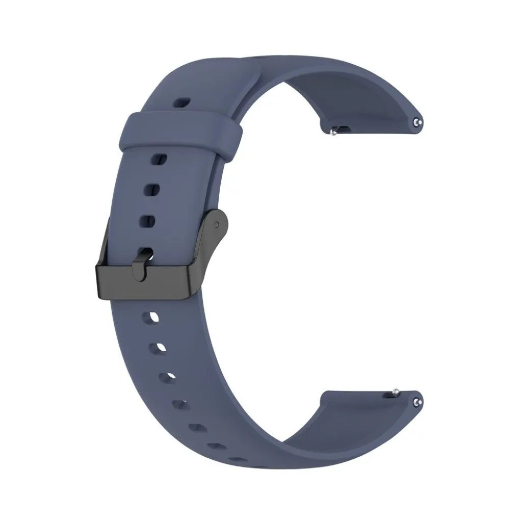 22mm silicone watch strap in stainless steel buckle for Huawei watch - Blue Grey