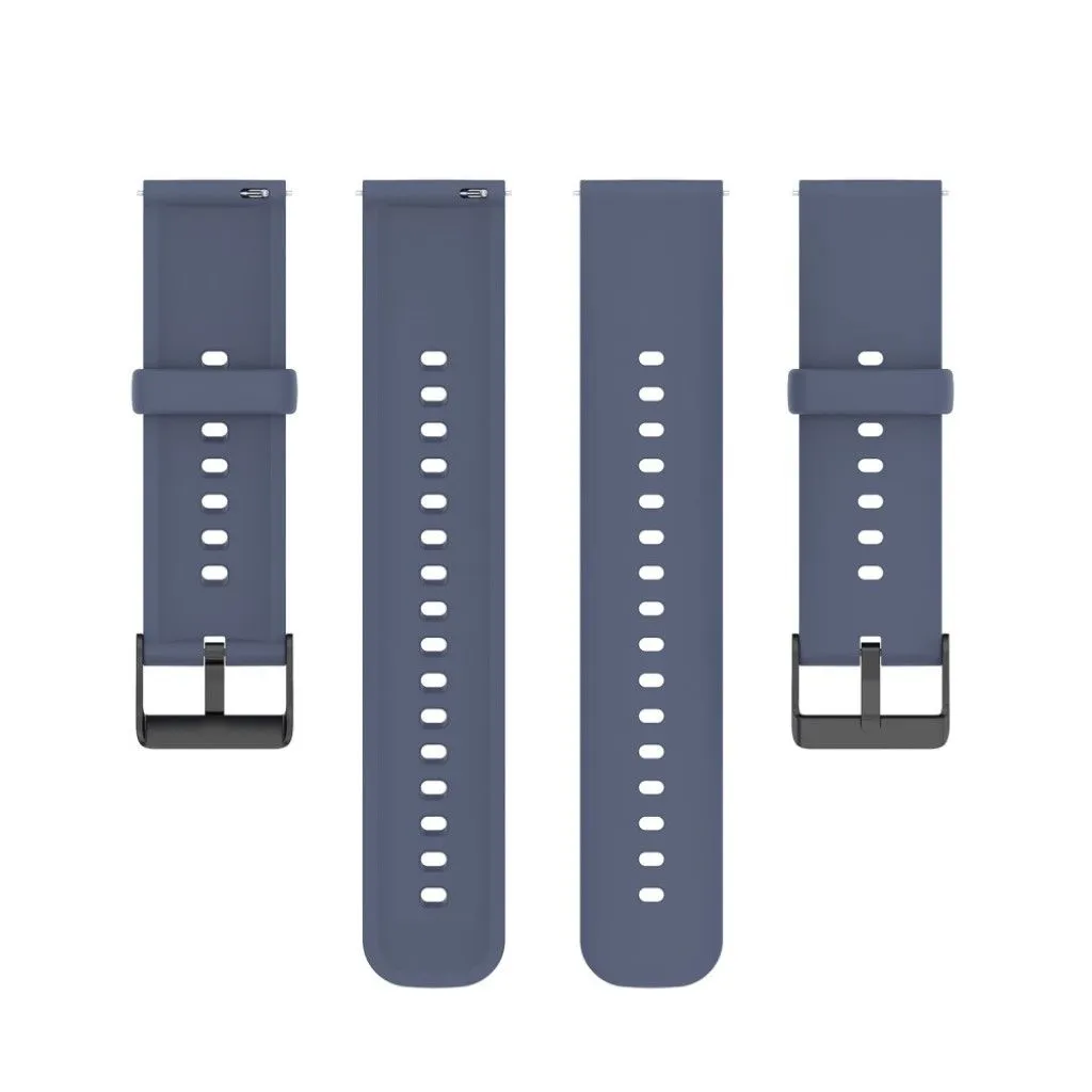22mm silicone watch strap in stainless steel buckle for Huawei watch - Blue Grey