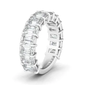 3/4 Emerald Diamond Eternity Band