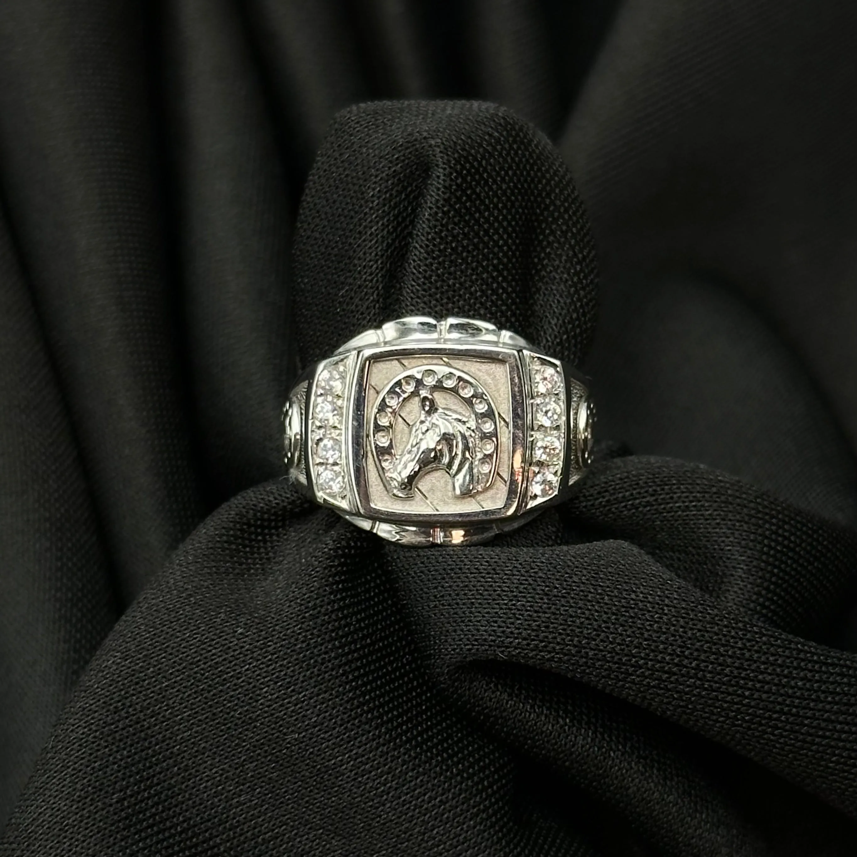 925 Silver Horse Ring 08