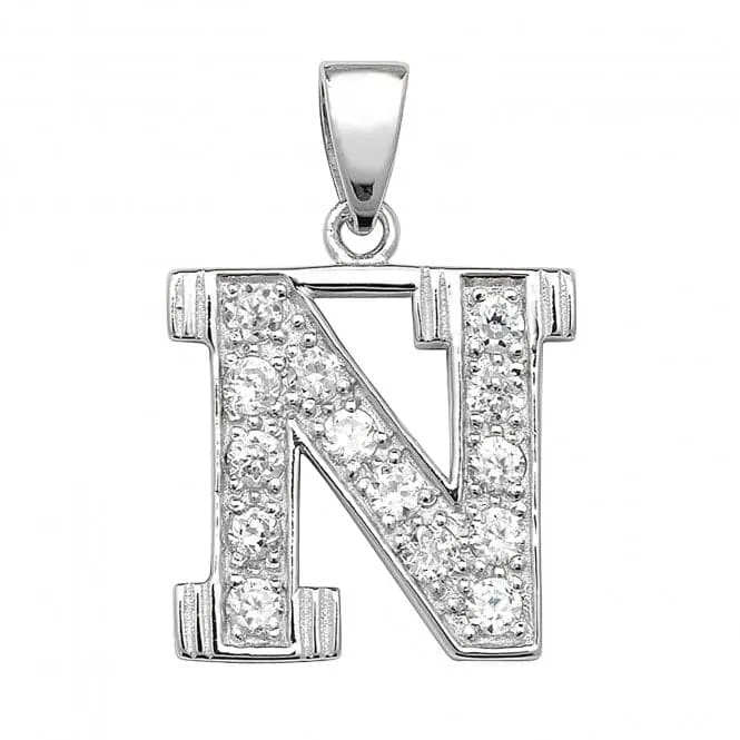 Acotis Silver Pendant Zirconia Initial G6125/N