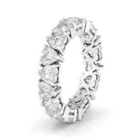 Alternating Heart Diamond Eternity Band