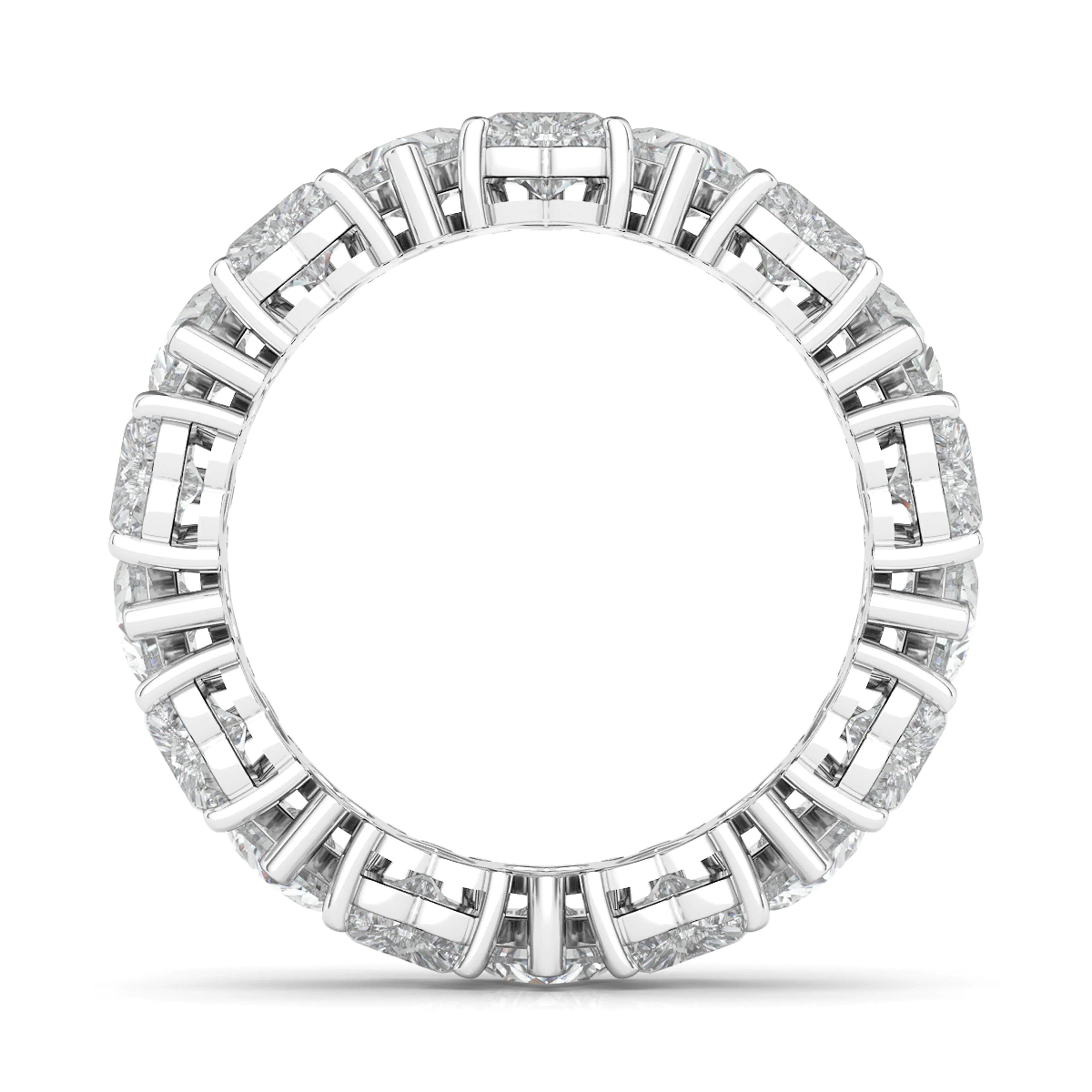 Alternating Heart Diamond Eternity Band
