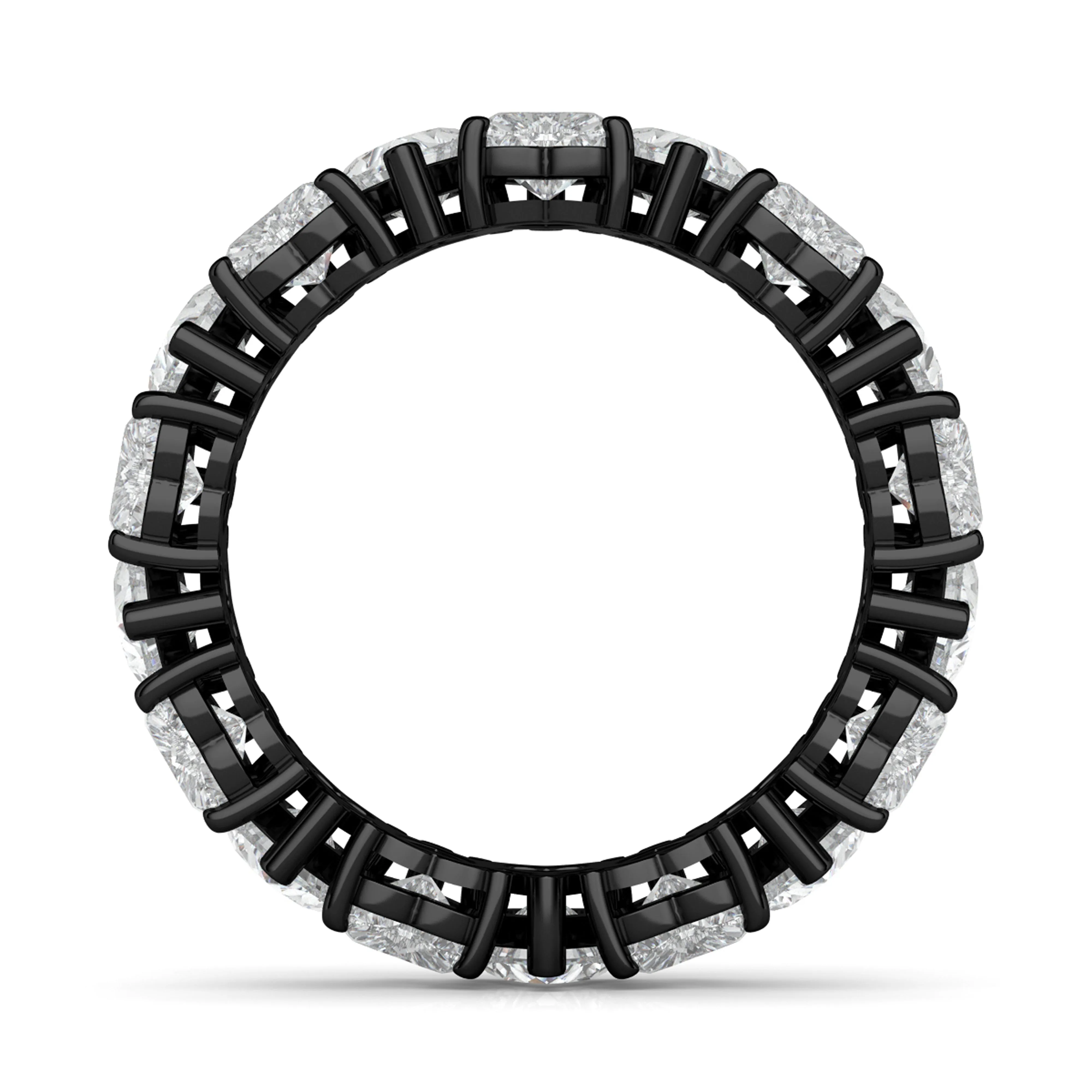 Alternating Heart Diamond Eternity Band
