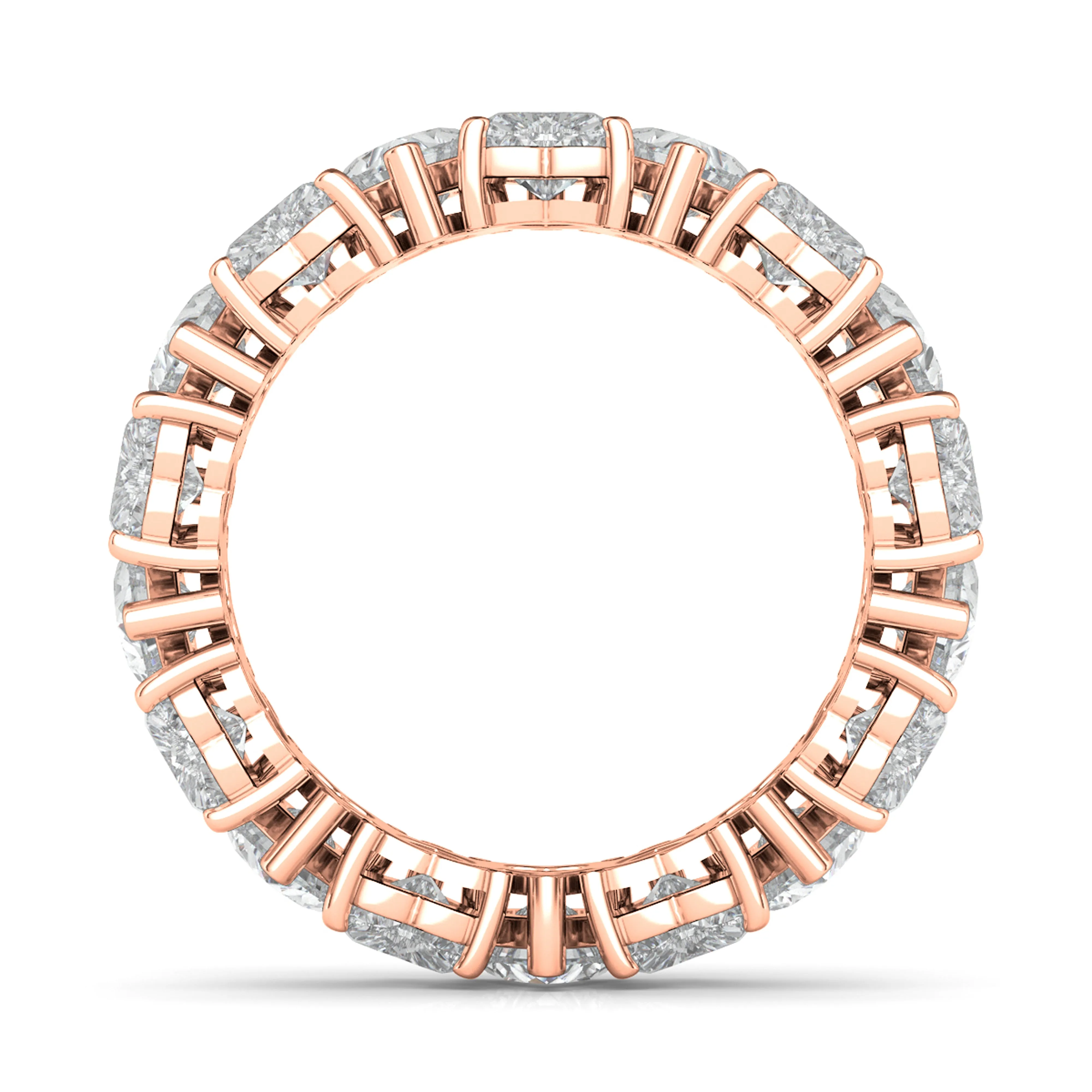 Alternating Heart Diamond Eternity Band