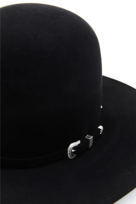 American Hat Company - Open Crown - 7X Black
