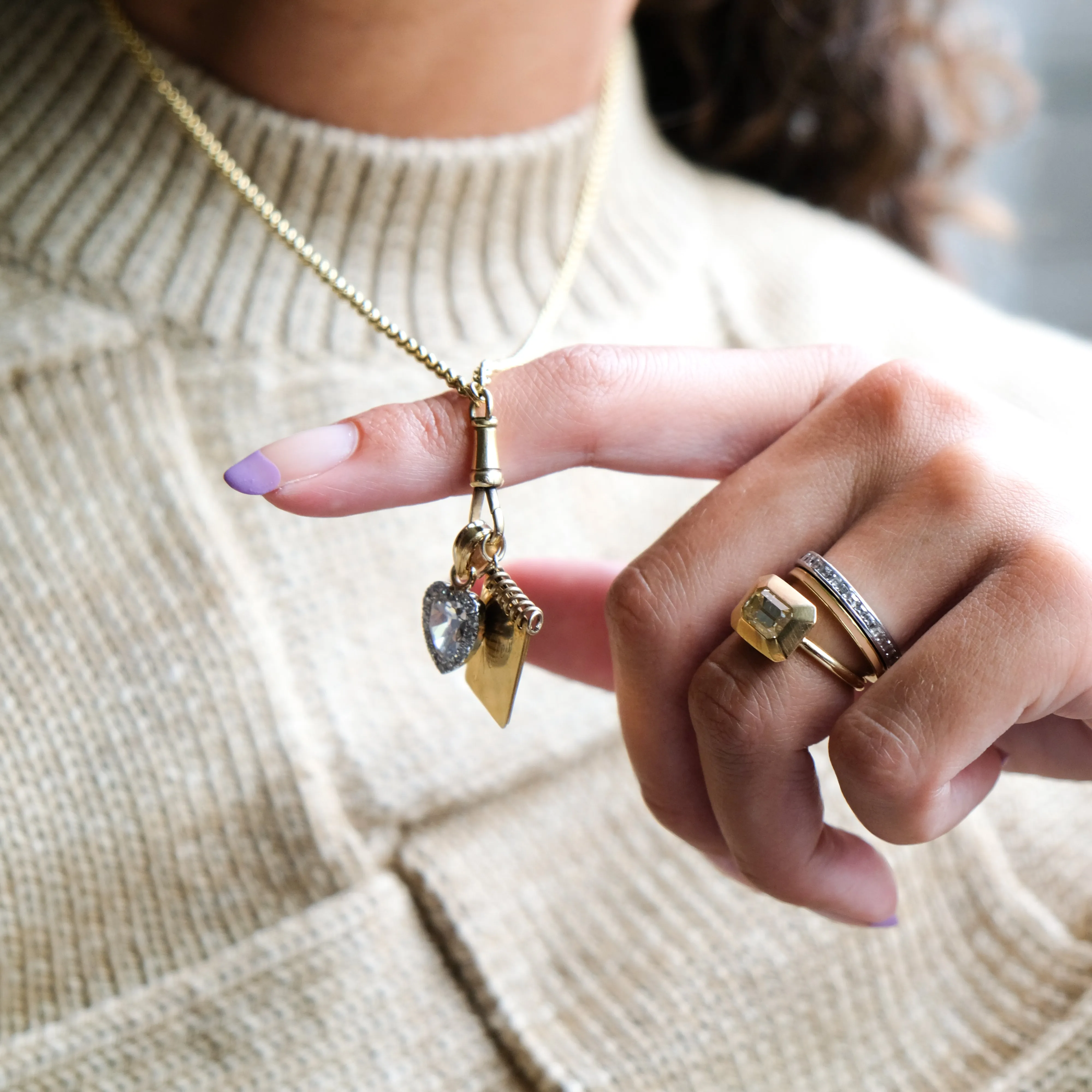 Antique heart necklace