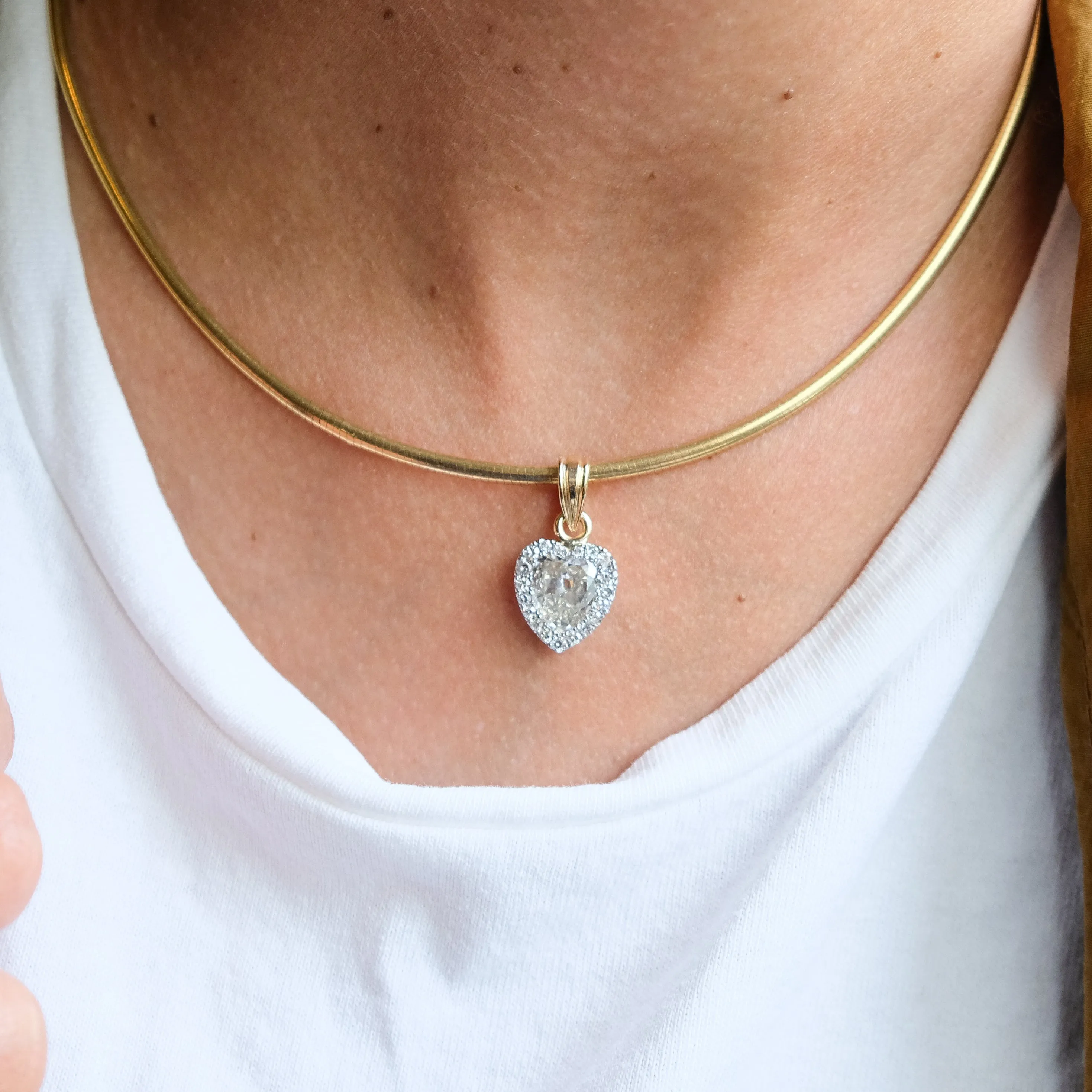 Antique heart necklace