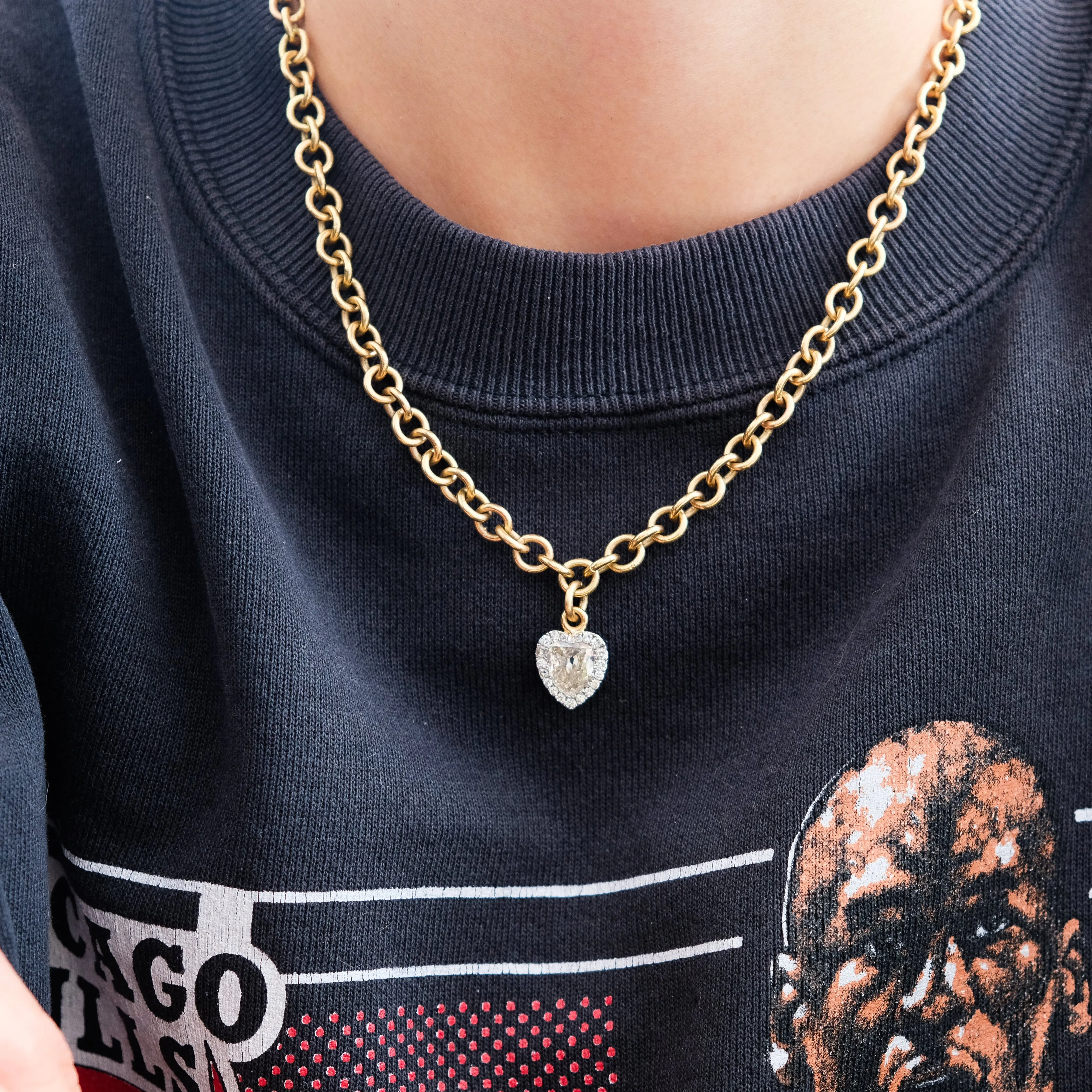 Antique heart necklace