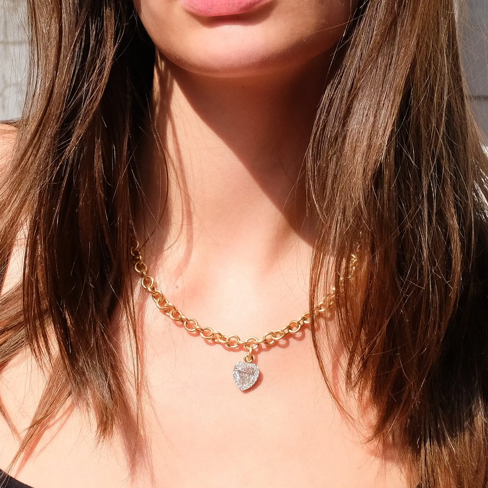 Antique heart necklace