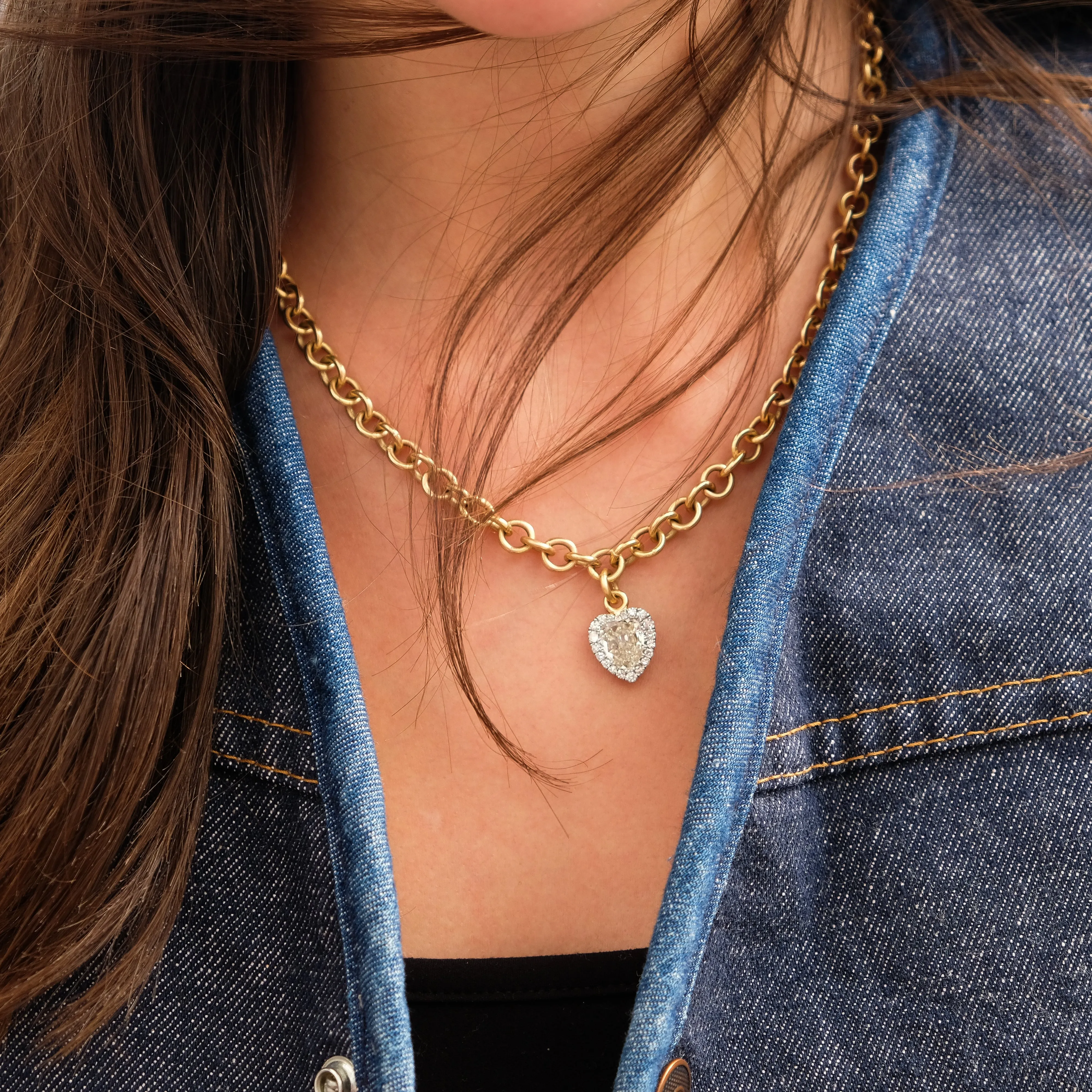 Antique heart necklace