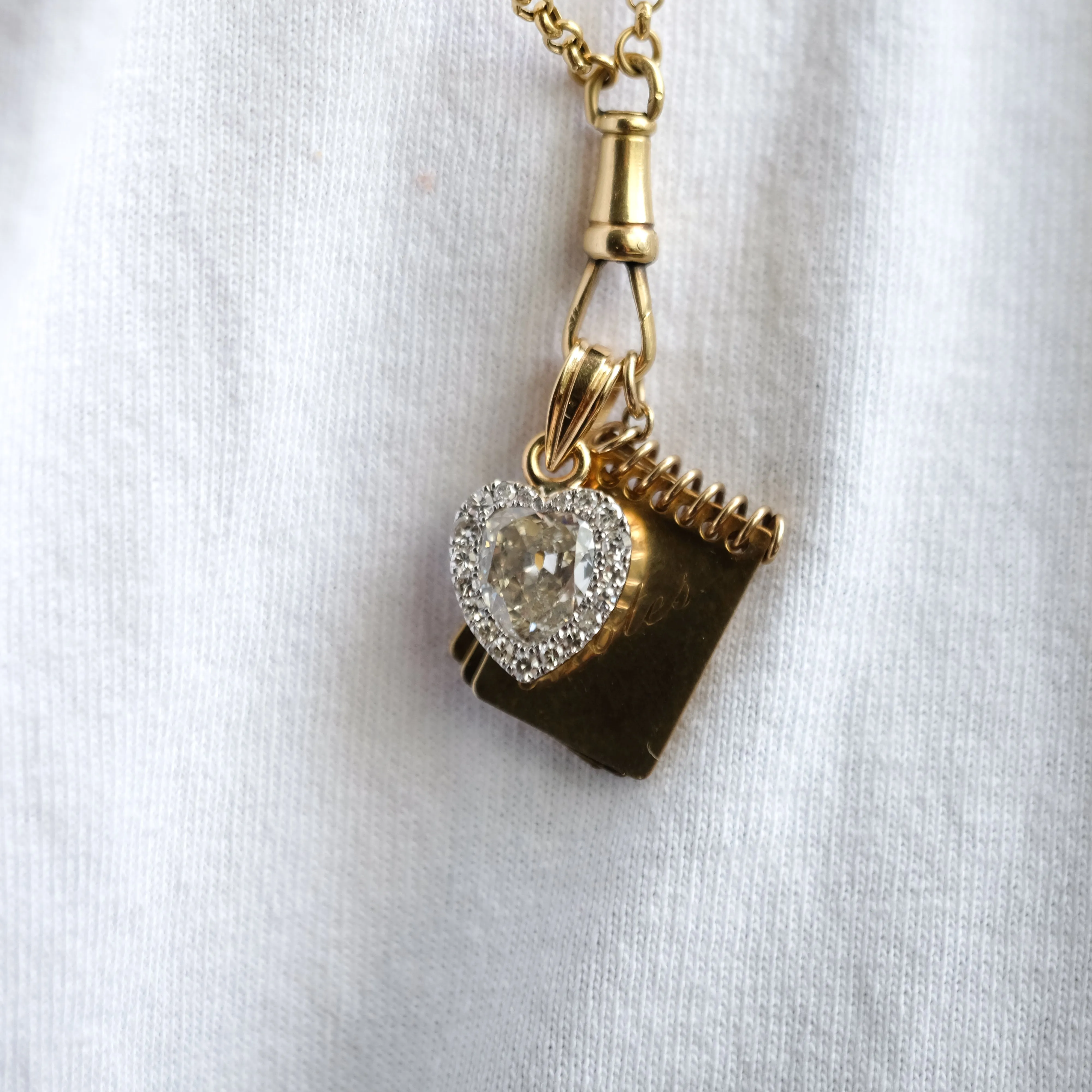 Antique heart necklace