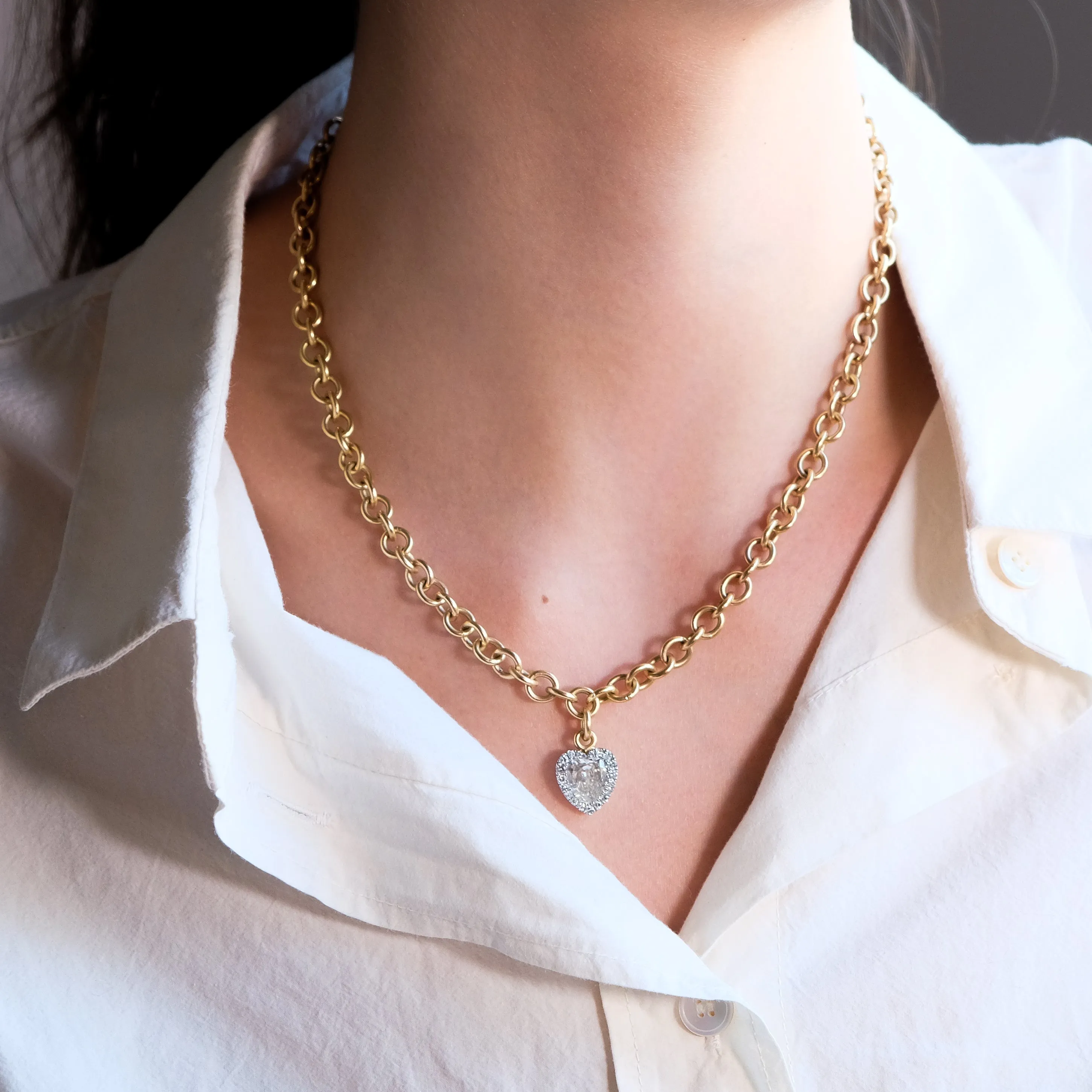 Antique heart necklace