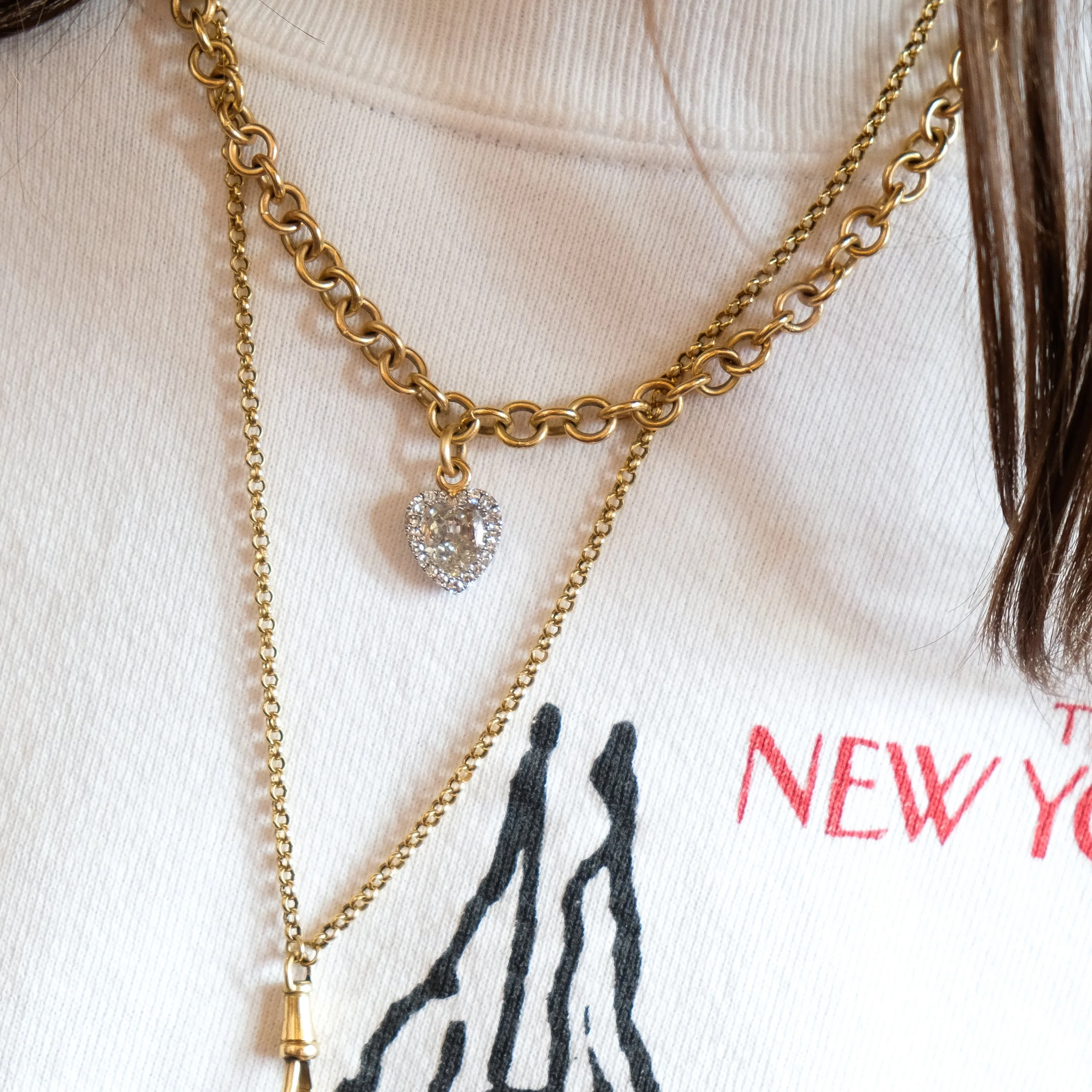 Antique heart necklace