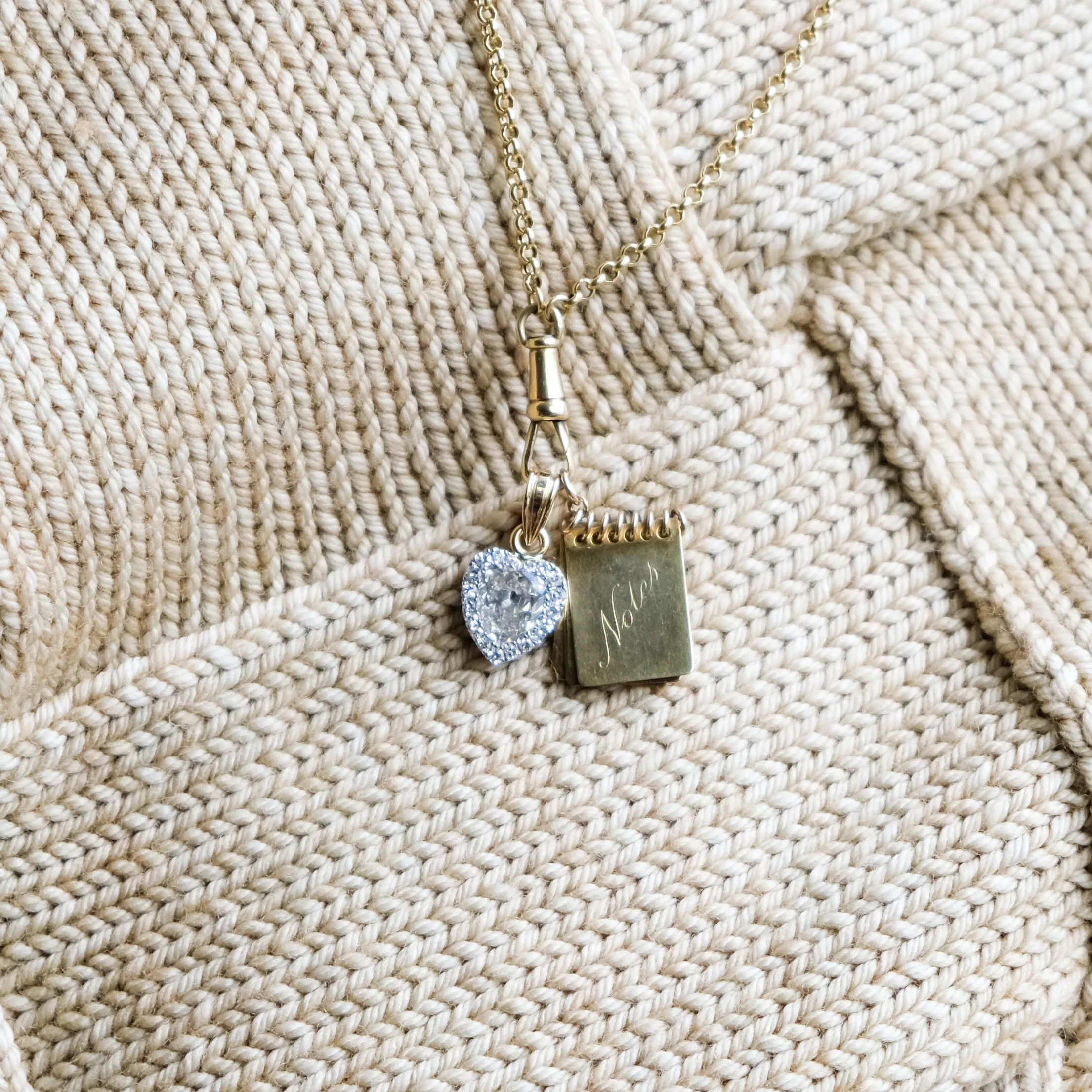 Antique heart necklace