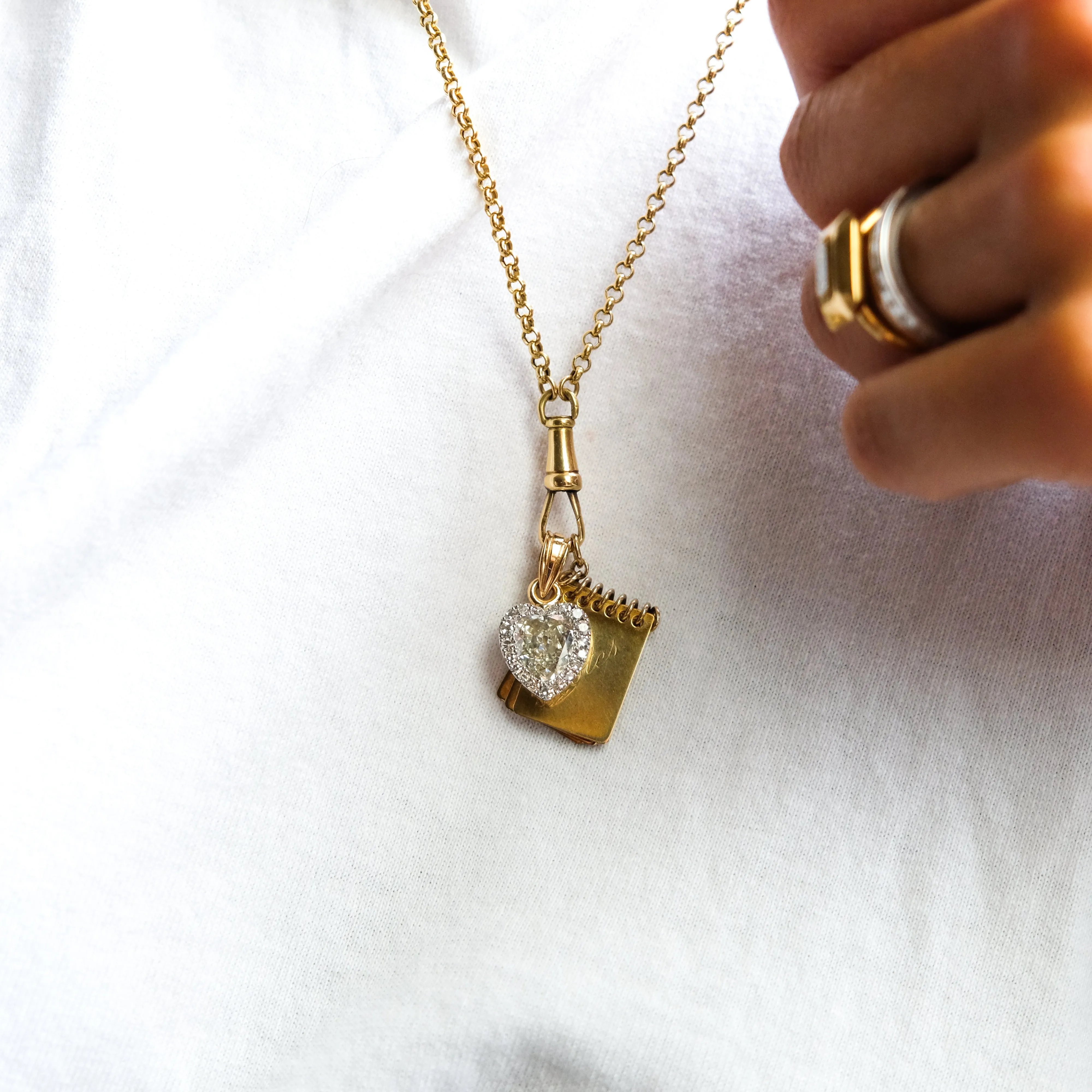 Antique heart necklace