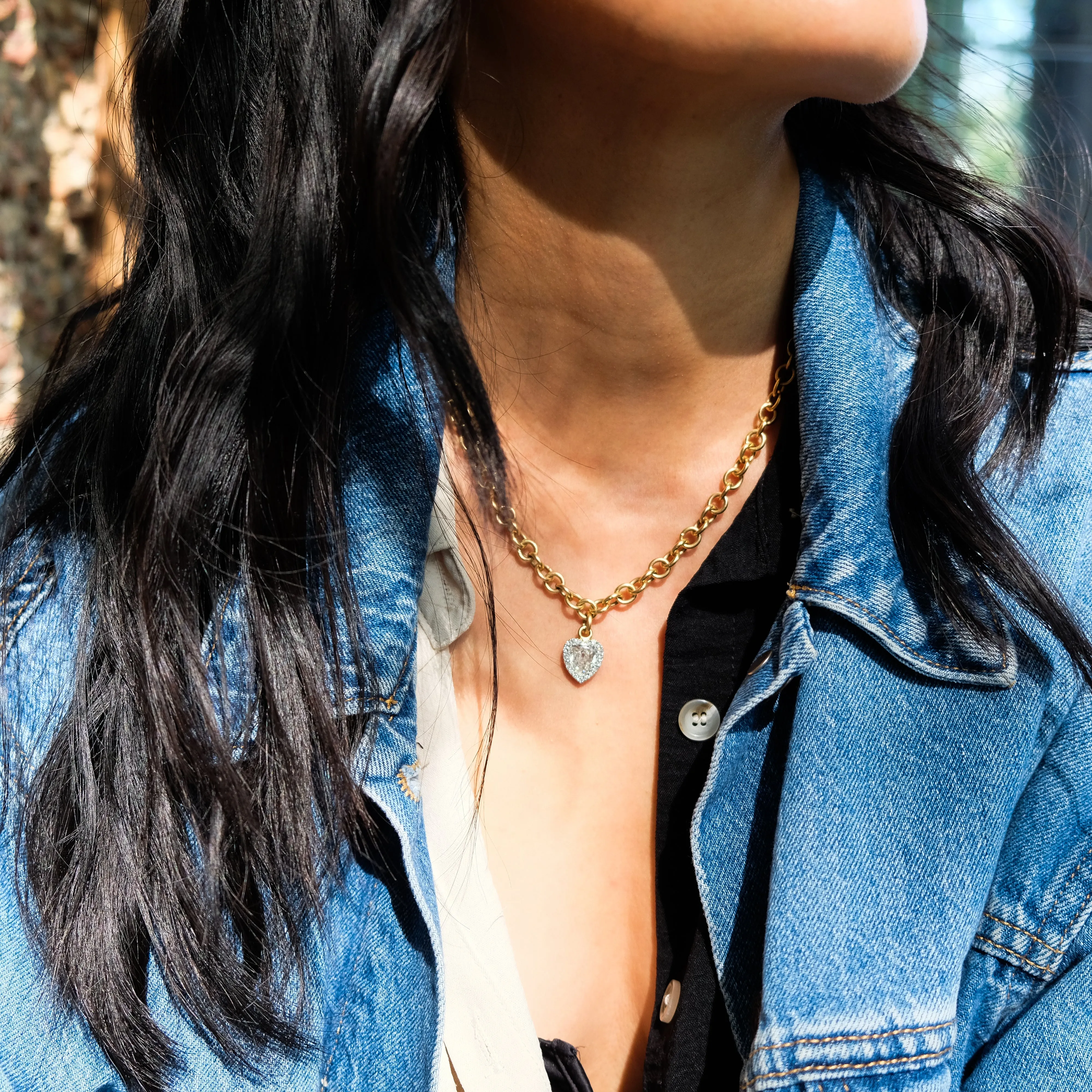 Antique heart necklace