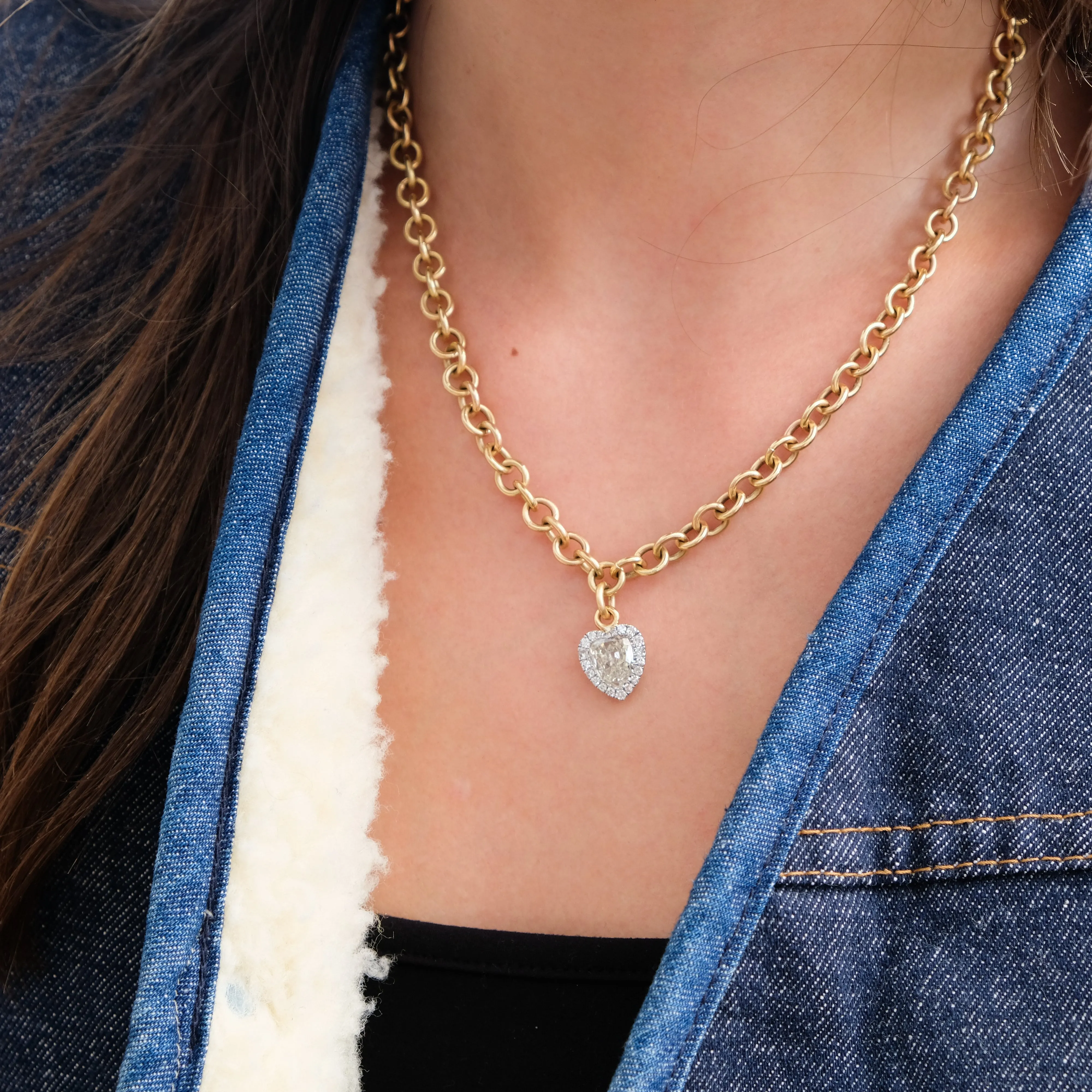 Antique heart necklace