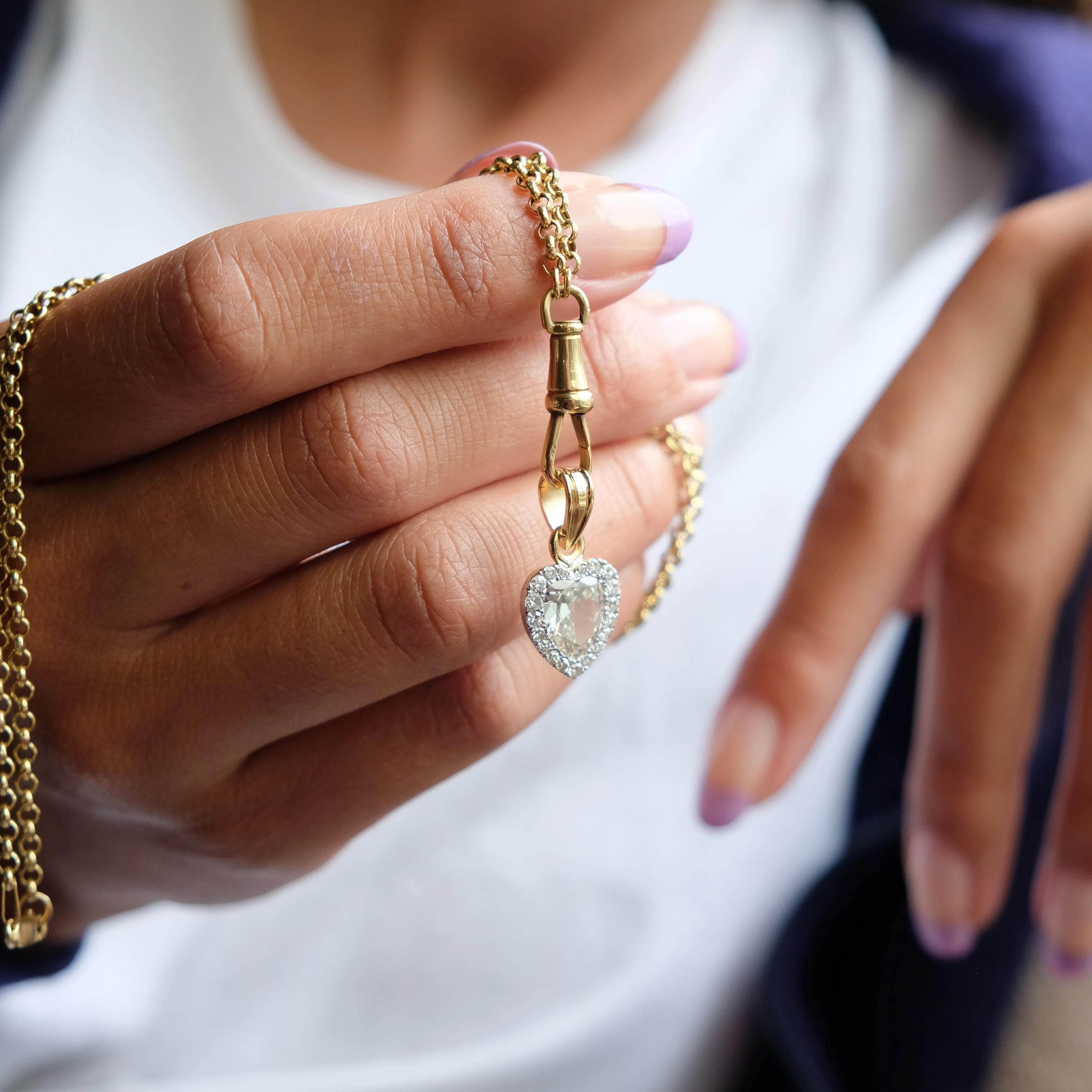 Antique heart necklace