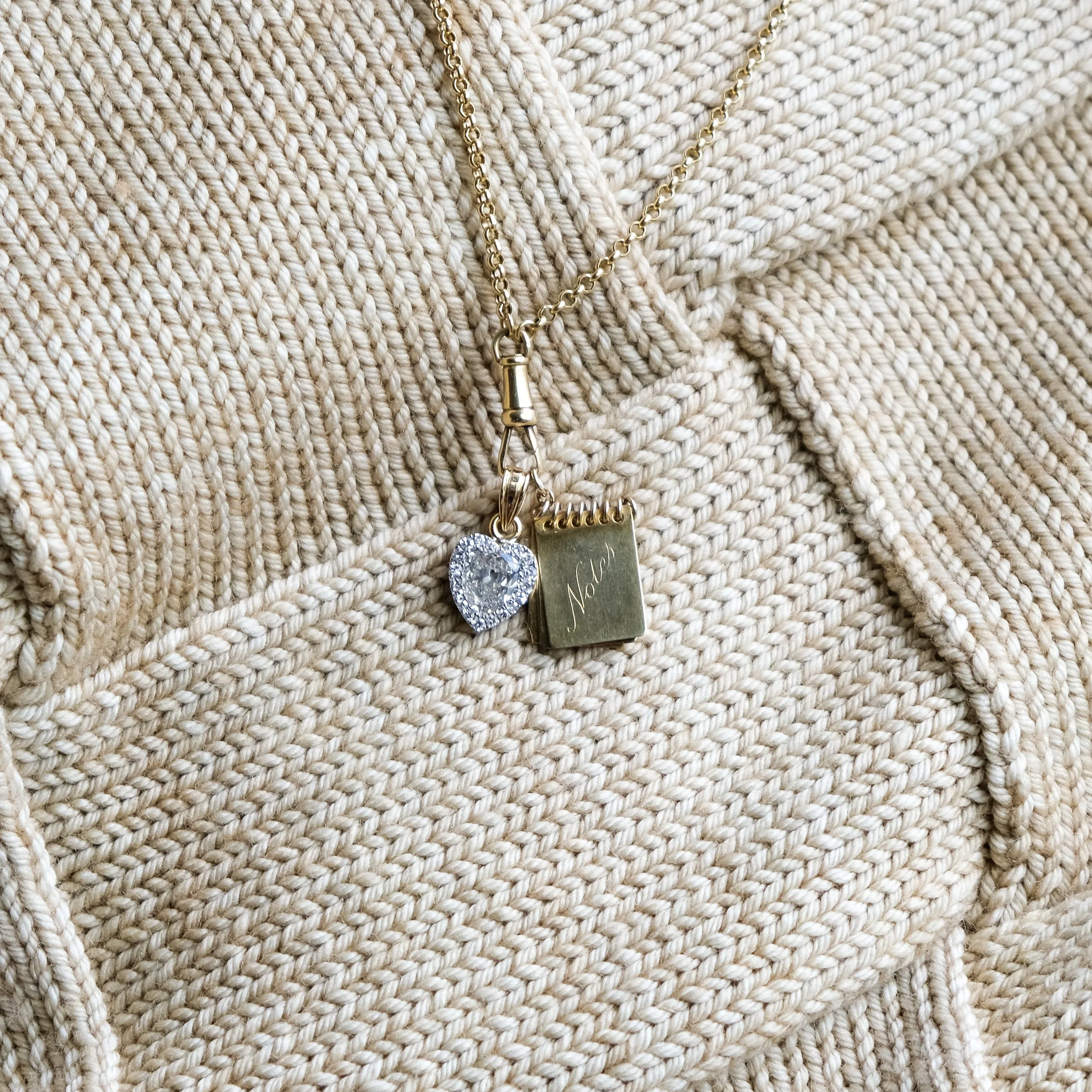 Antique heart necklace