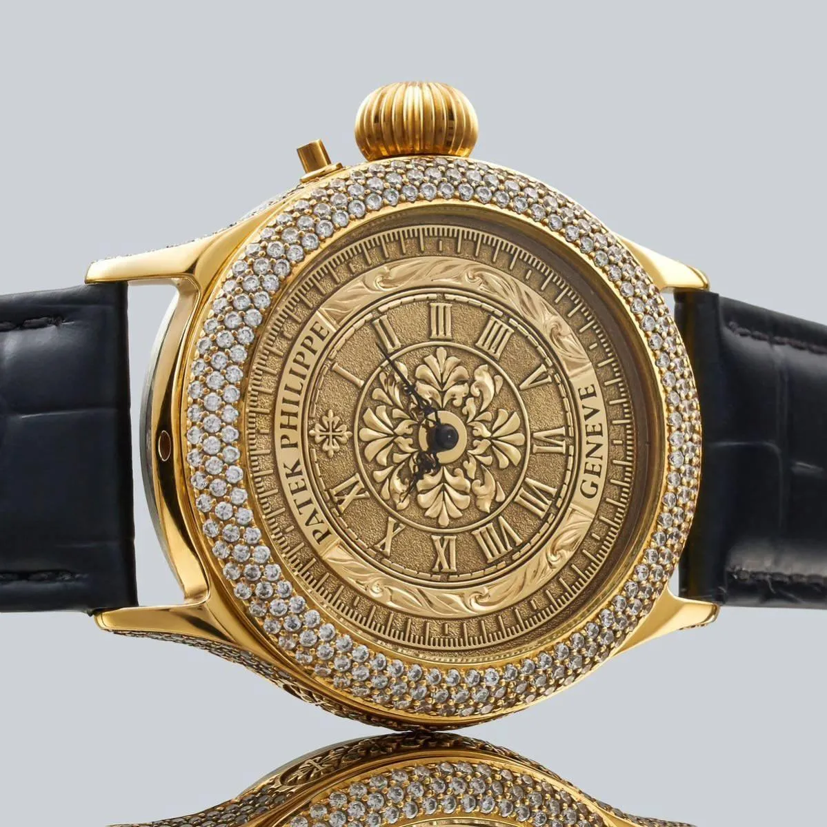 Antique / Marriage watch / 40mm men's watch arranged from Patek Philippe pocket watch / 1913 / half year warranty / manual winding / skeleton