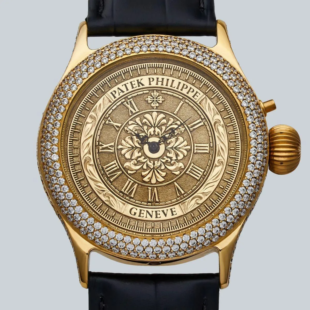 Antique / Marriage watch / 40mm men's watch arranged from Patek Philippe pocket watch / 1913 / half year warranty / manual winding / skeleton