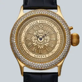 Antique / Marriage watch / 40mm men's watch arranged from Patek Philippe pocket watch / 1913 / half year warranty / manual winding / skeleton