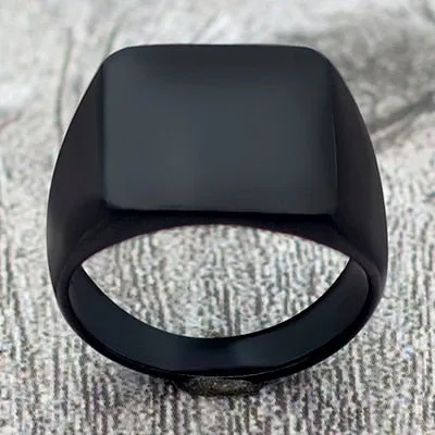 Antonios Classic Black Ring Men