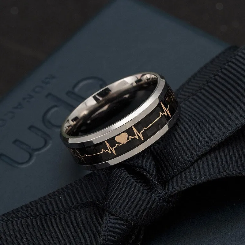 Antonios Heartbeat Ring Men