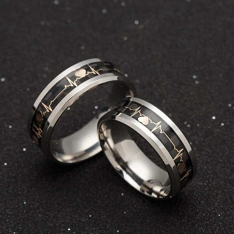Antonios Heartbeat Ring Men
