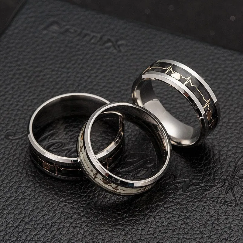 Antonios Heartbeat Ring Men