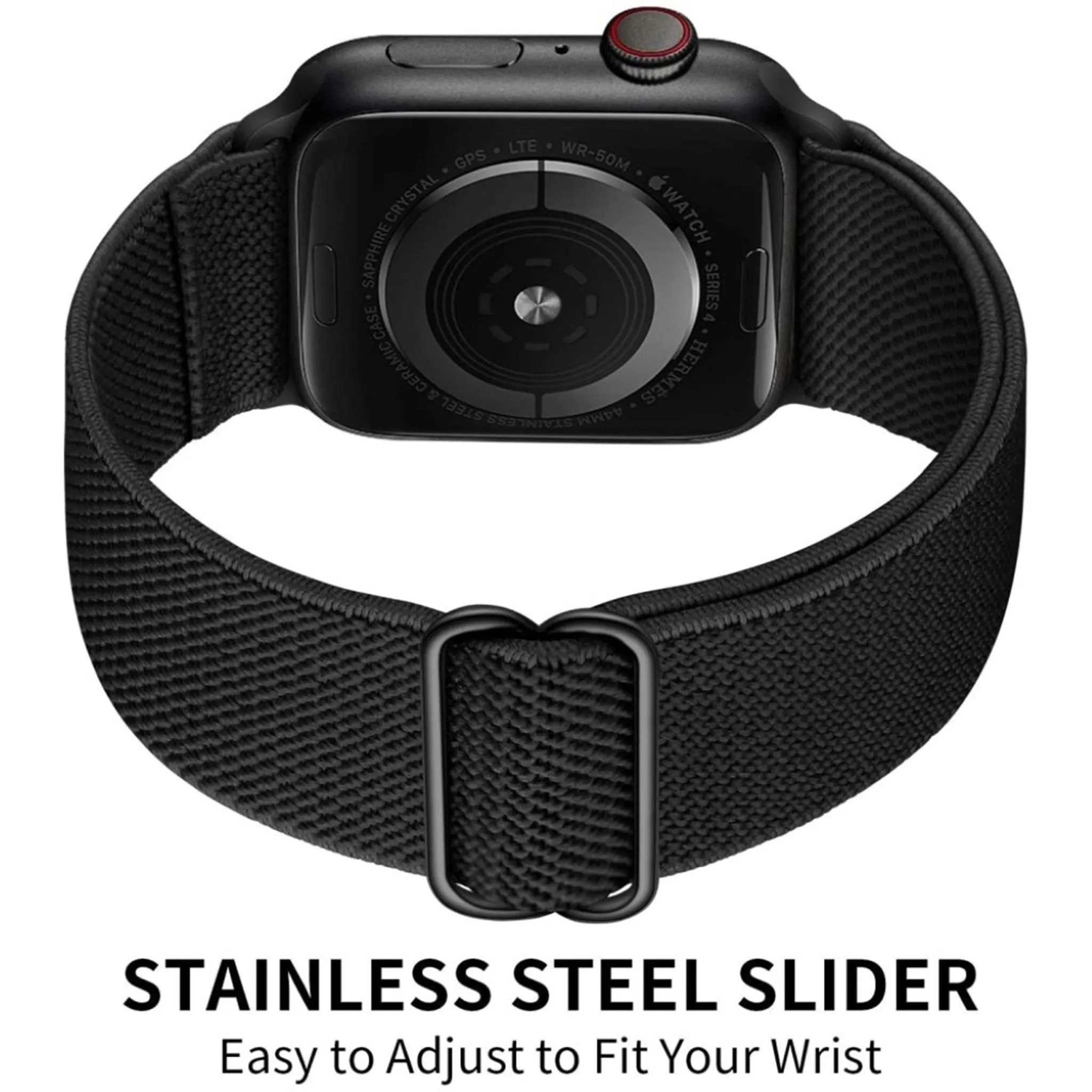 Apple Watch 40mm elastic pattern watch strap - Black