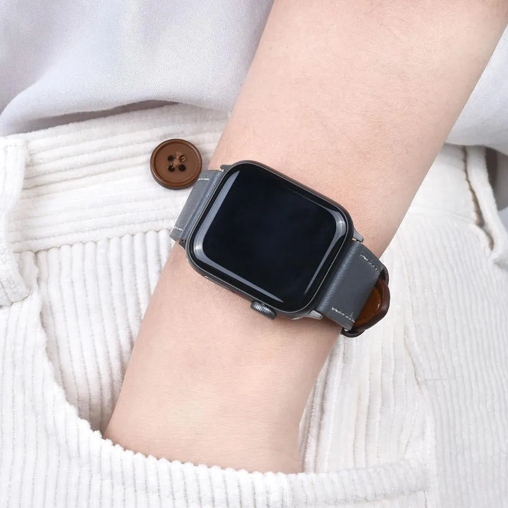 Apple Watch 41mm / 40mm / 38mm | Leather Watch Band Strap | Brown2