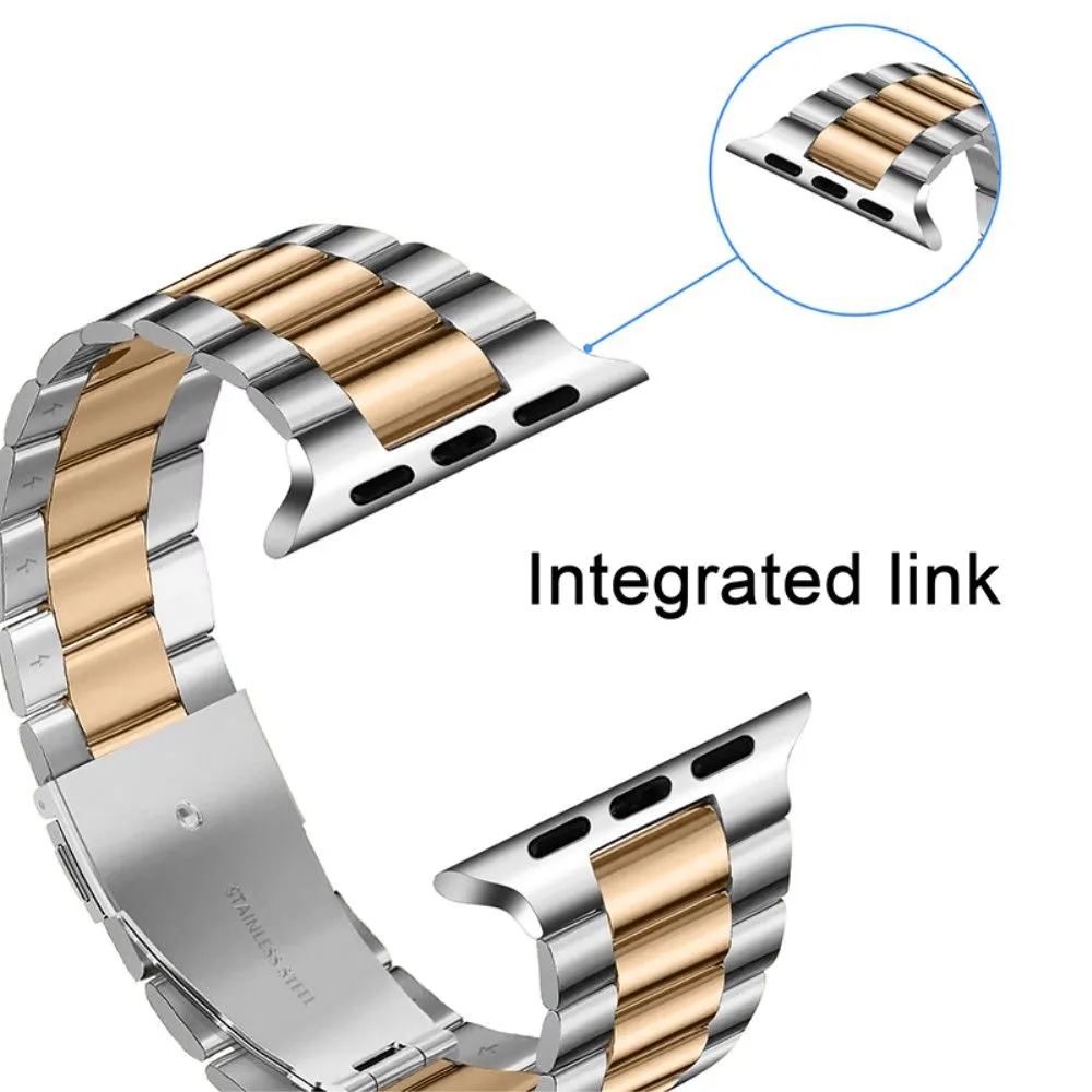 Apple Watch (41mm) stainless steel watch strap - Silver / Gold