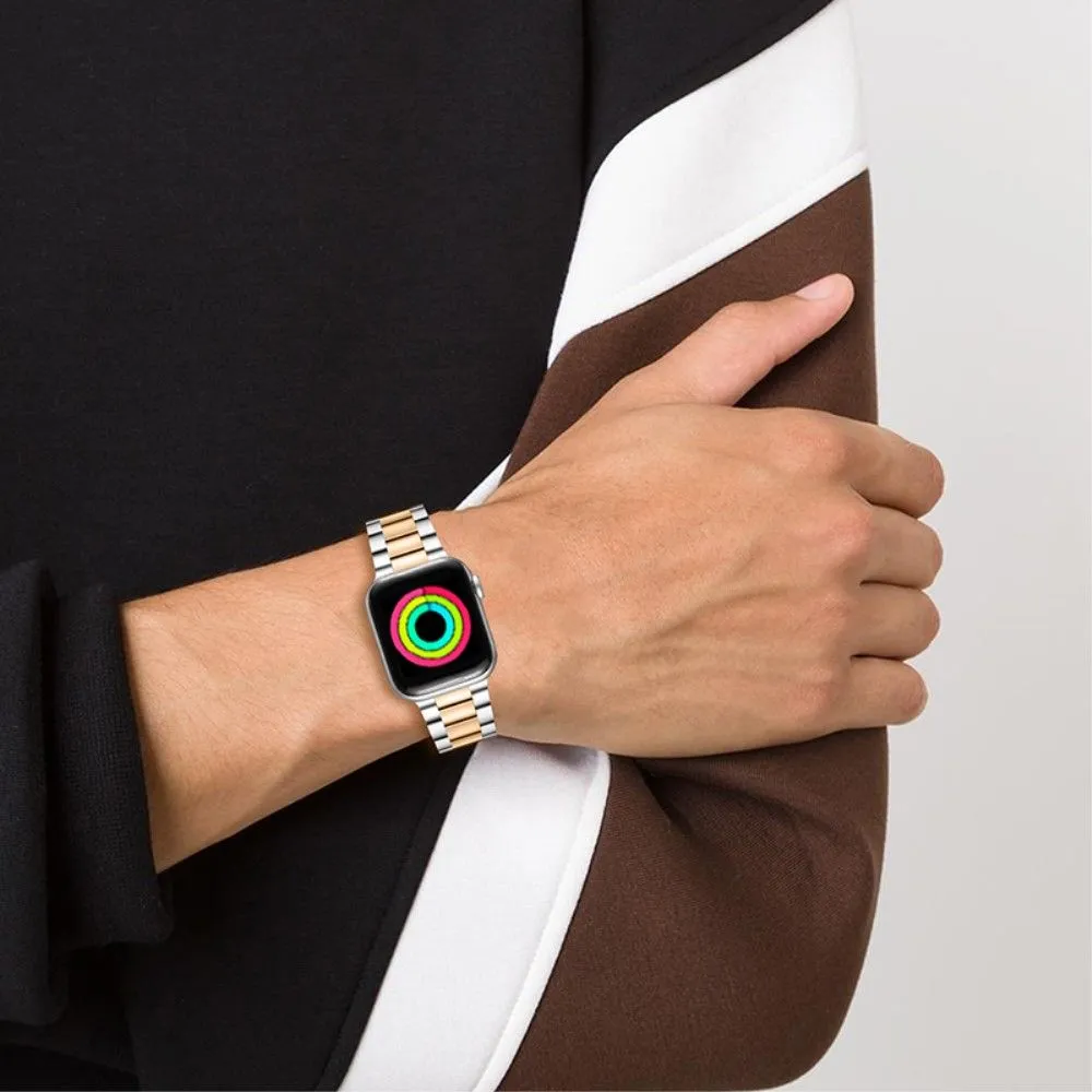 Apple Watch (41mm) stainless steel watch strap - Silver / Gold