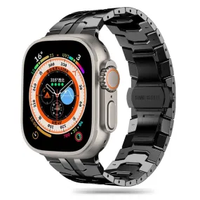 Apple Watch (42/44/SE/45/46/49mm) Tech-Protect Stainless Line Stål Rem - Sort