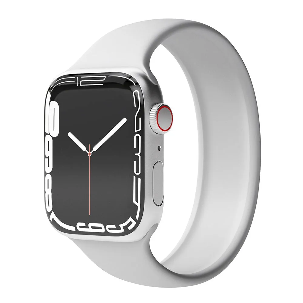 Apple Watch (42/44/SE/45/46/49mm) Vonmählen Solo Loop Small Silikone Rem - Grå