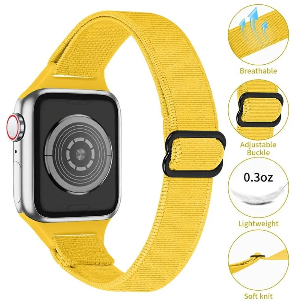 Apple Watch 42mm - 44mm nylon watch strap - Yellow