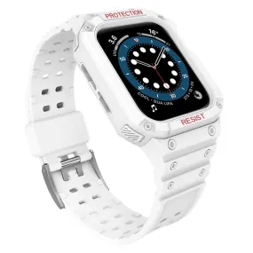 Apple Watch (45mm) contrast color TPU watch strap - Matte Transparent / Transparent